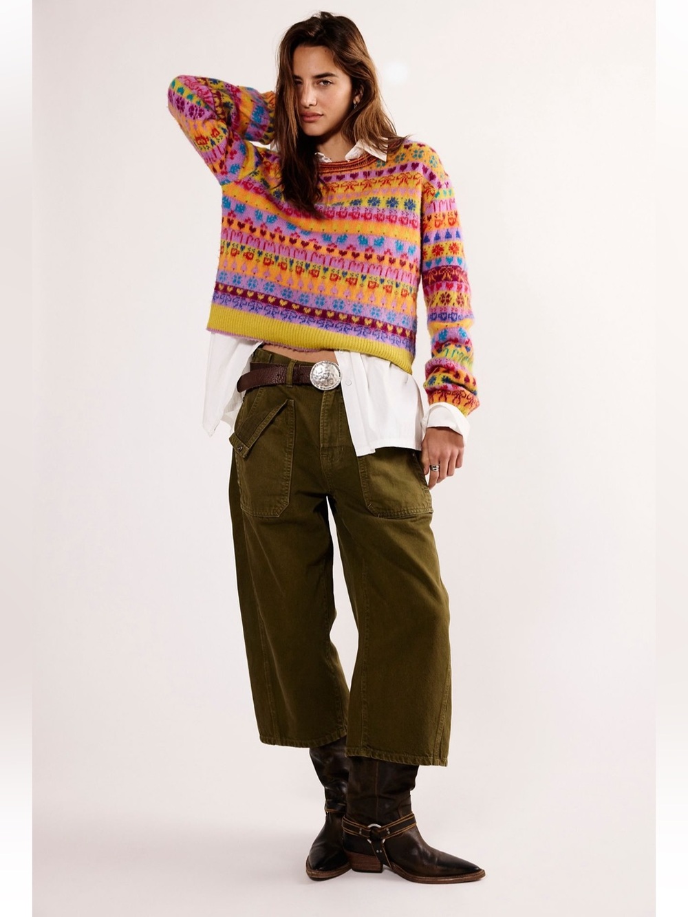 NWT FREE PEOPLE WE THE FREE LIBERTY CROPPED JEANS